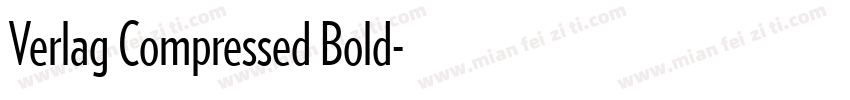 Verlag Compressed Bold字体转换